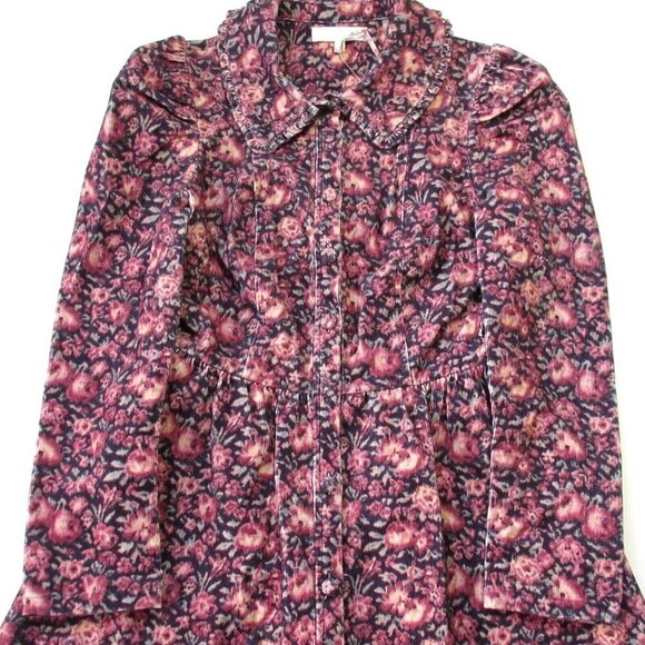 NWT LoveShackFancy Beyers in Blushing Berries Floral Corduroy Mini Dress 2 - Picture 2 of 8